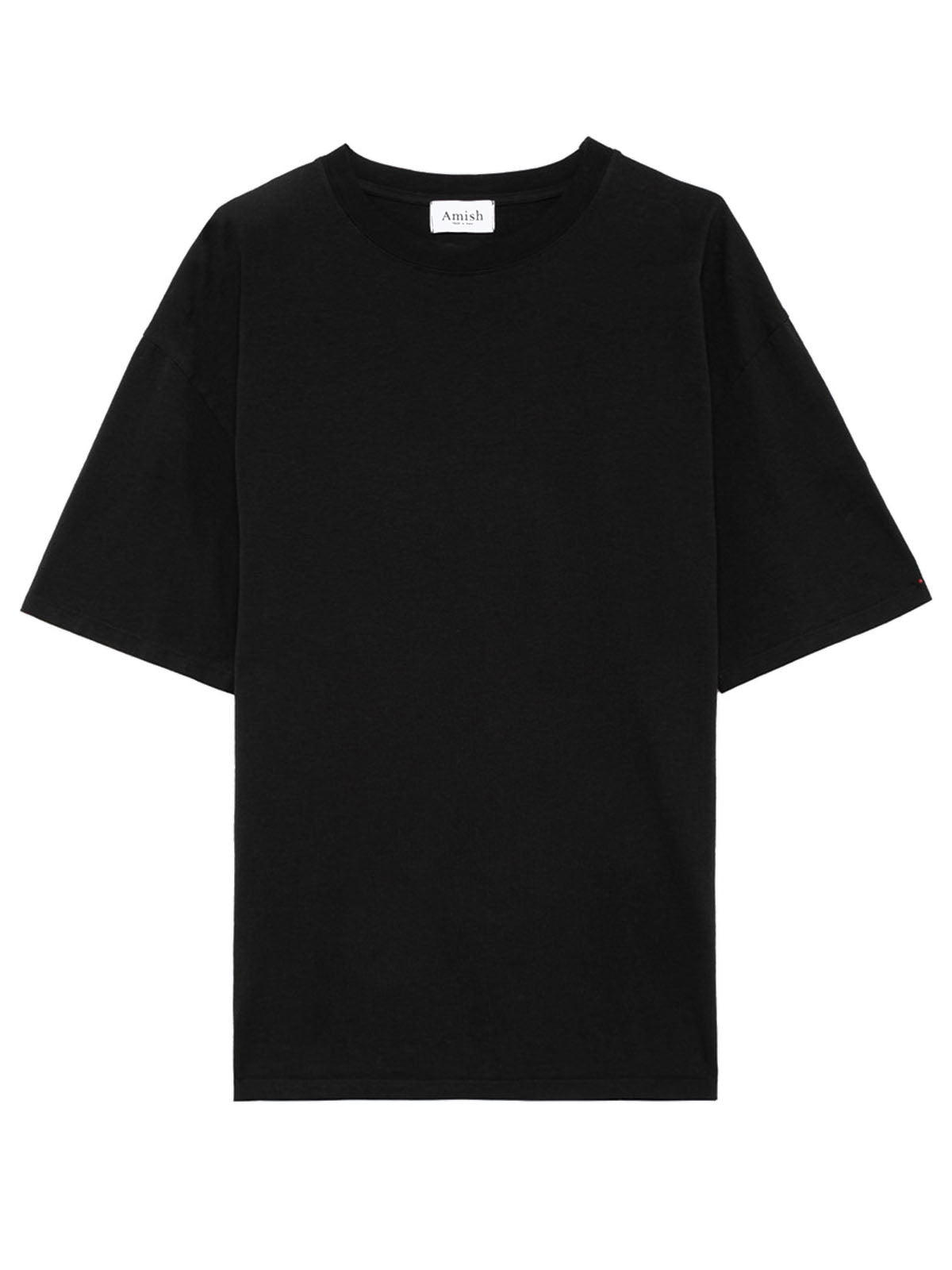 T-shirt Uomo Amish - T-Shirt Girocollo Con Micro Logo - Nero