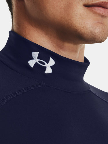 Maglie Uomo Under Armour - Maglia Coldgear® Compression Mock - Blu