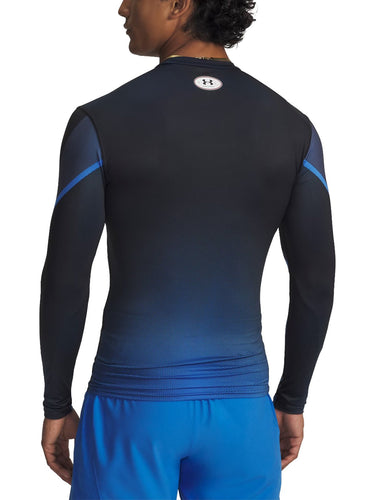 Maglie Uomo Under Armour - Maglia A Maniche Lunghe Heatgear Sublimated - Blu