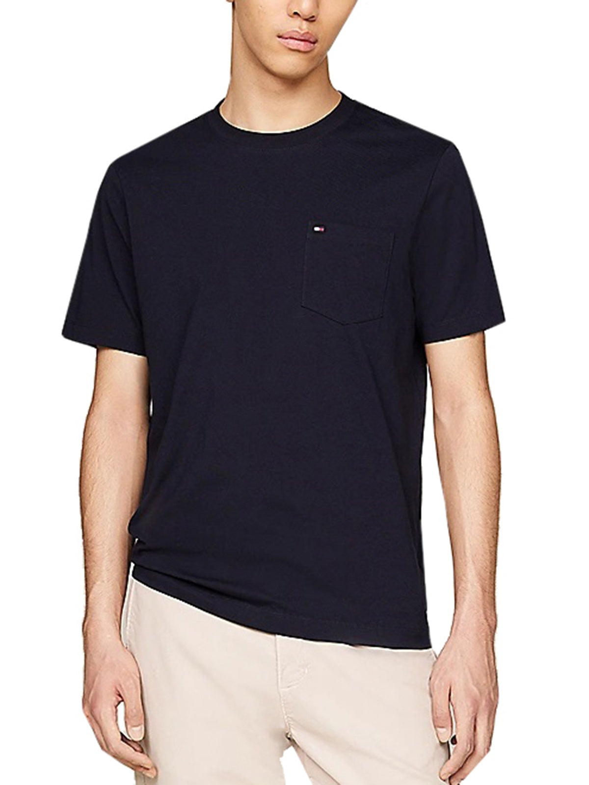 T-shirt Uomo Tommy Hilfiger - T-Shirt Con Tasca Applicata - Blu