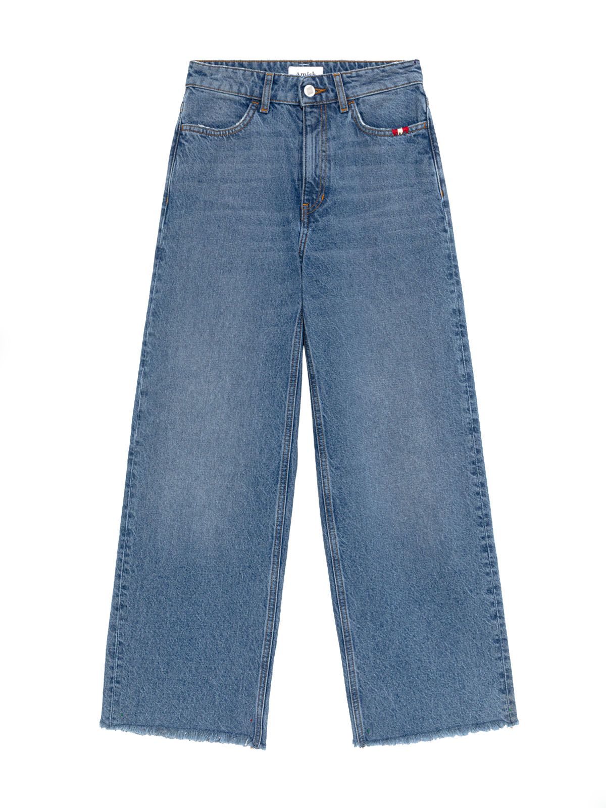 Jeans Donna Amish - Jeans Linda Used Cut - Blu