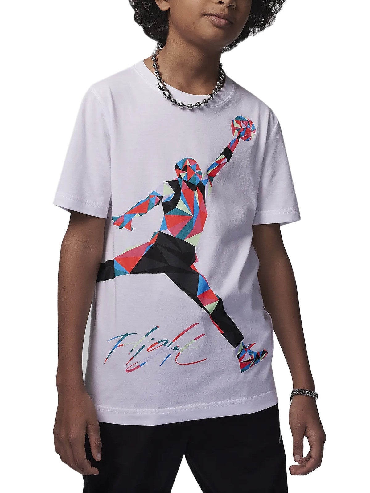 T-shirt Ragazzo Jordan - Jumpman Hbr Heirloom T-Shirt - Bianco