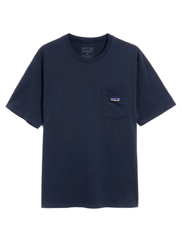T-shirt Uomo Patagonia - Regenerative Organic Cotton Lightweight Pocket Tee - Blu