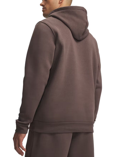 Felpe Uomo Under Armour - Felpa Con Cappuccio Ua Icon Fleece - Marrone