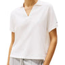 Polo Donna Tommy Hilfiger - Polo Relaxed Fit In Lyocell - Avorio