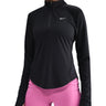 Maglie a manica lunga Donna Nike - Top Da Running In Dri-Fit Con Zip A 1/4 - Nero