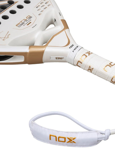 Racchette Unisex Nox - AT10 LUXURY GENIUS 12K ALUM XTREM 2026 by TAPIA - Bianco