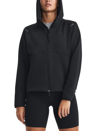 Felpe Donna Under Armour - Maglia Ua Unstoppable Fleece Full-Zip - Nero
