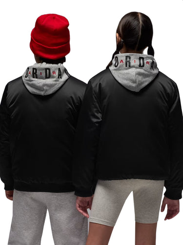 Giacche Ragazzi Unisex Jordan - Jordan Big Logo Hooded Bomber - Nero