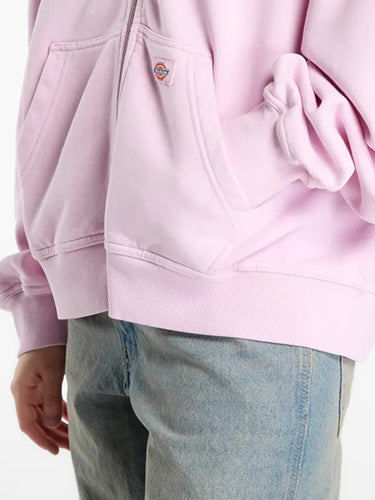 Felpe con cappuccio Donna Dickies - Felpa Corta Con Cappuccio E Zip Sutcliffe - Lilla