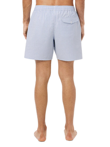 Pantaloncini e calzoncini Uomo Lacoste - Boxer Mare Testurizzati A Righe - Celeste