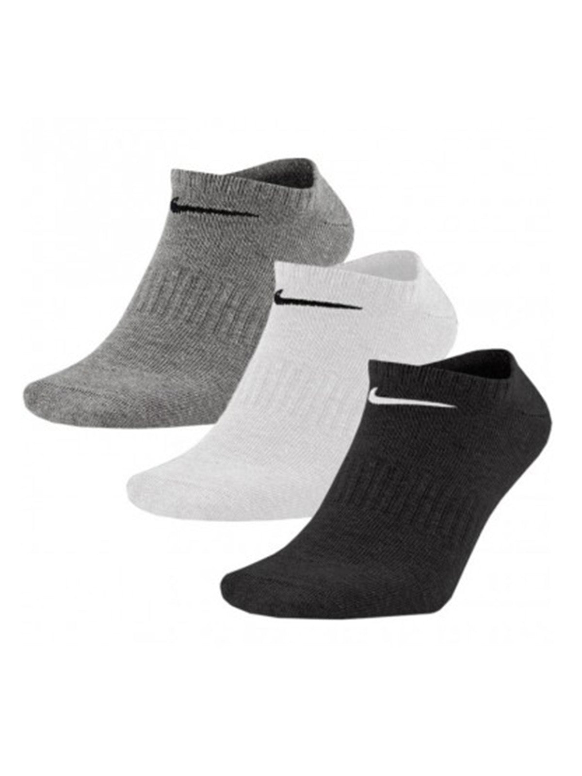 Calze Unisex Nike - Everyday Lightweight No-Show 3Pp Socks - Grigio