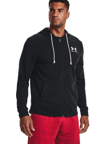Felpe Uomo Under Armour - Felpa Ua Rival Terry Full Zip - Nero