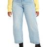 Jeans Donna Levi's - Ribcage Straight Ankle Jeans - Middle Road - Blu