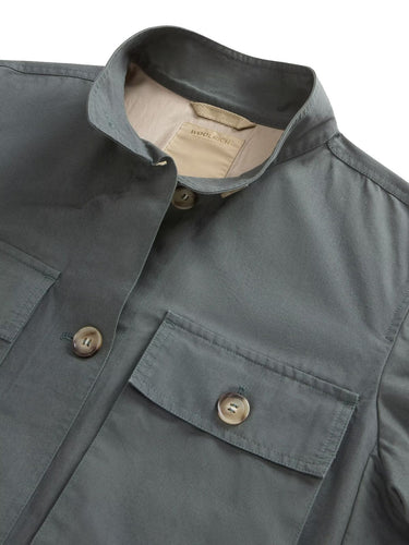Giacche Donna Woolrich - Canvas Field Overshirt - Verde