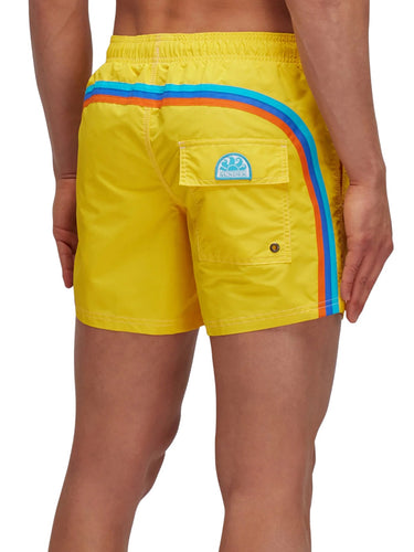 Pantaloncini e calzoncini Uomo Sundek - Costume Da Bagno Vita Elasticata Iconic Taffeta - Giallo