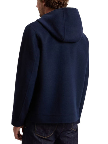 Giacche Uomo Woolrich - Giacca Double Wool Hooded - Blu