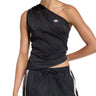 Canotte e top Donna Adidas - Top A Spalla Singola Con Ruches - Nero