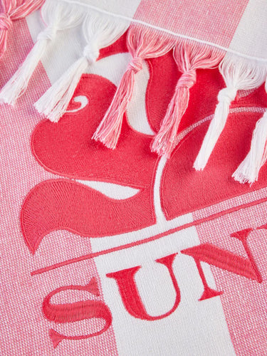 Teli mare Unisex Sundek - Telo Mare Fouta Jacquard Con Logo - Fucsia