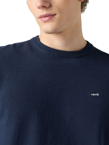 Maglioni Uomo Levi's - Maglia Housemark Leggera - Blu