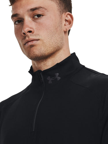 Felpe Uomo Under Armour - Maglia Ua Qualifier Run 1/2 Zip - Nero
