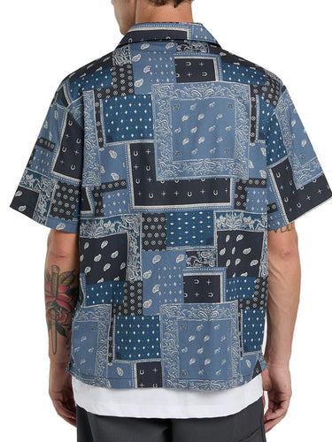 Camicie casual Uomo Dickies - Camicia Glandorf Manica Corta - Blu