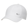 Cappellini da baseball Unisex Nike - Cappello Essenziale Con Swoosh In Metallo Dri-Fit - Bianco