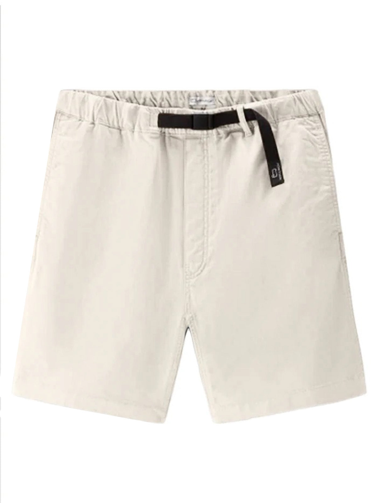 Bermuda Uomo Woolrich - Pantaloncini Chino In Cotone Elasticizzato - Bianco