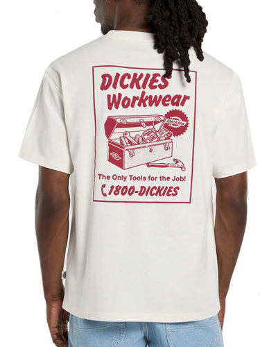 T-shirt Uomo Dickies - T-Shirt Leggera Dry Ridge - Bianco