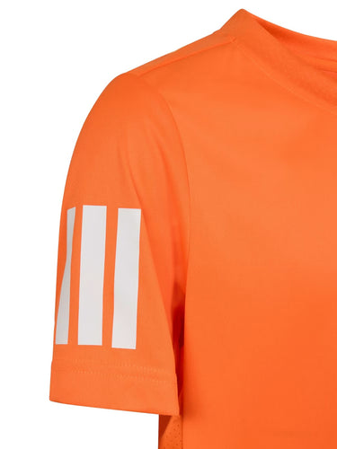 Magliette Ragazzi Unisex Adidas - T-Shirt Da Tennis Club - 3 Stripes Junior - Arancione