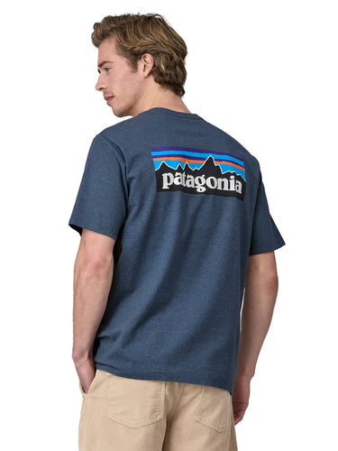 T-shirt Uomo Patagonia - Men's P-6 Logo Responsibili-Tee® - Blu