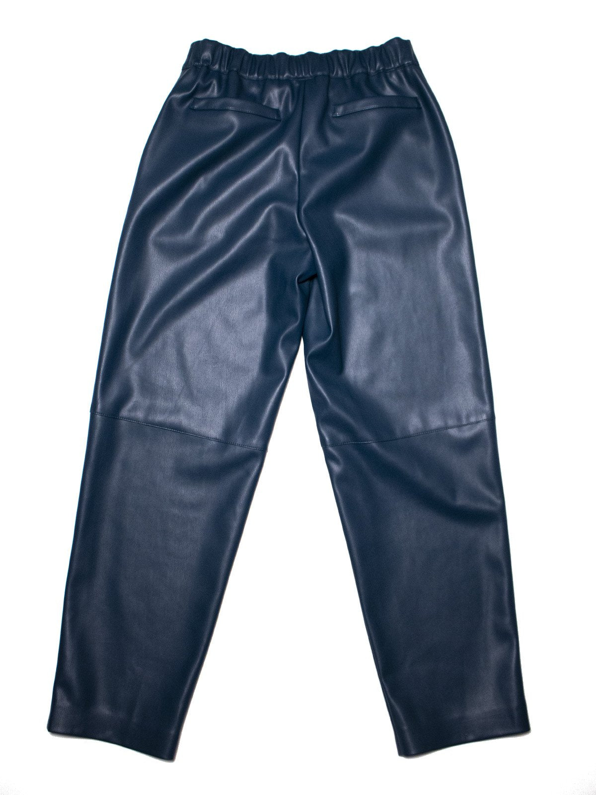Pantaloni Donna Alpha Studio - Pantalone Dritto Ecopelle - Blu