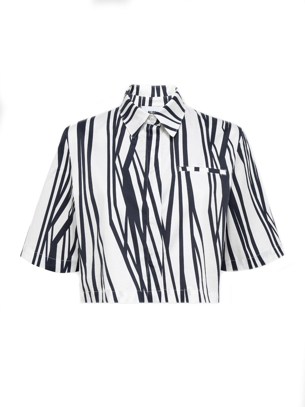 Bluse e camicie Donna Alpha Studio - Camicia Short Righe Astratte - Blu