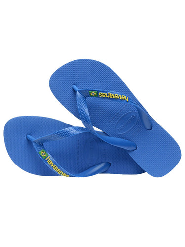 Infradito Donna Havaianas - Brasil Logo Neon - Blu