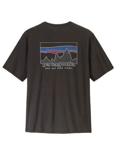 T-shirt Uomo Patagonia - M's Capilene Cool Daily Shirt '73 Sklyine - Nero