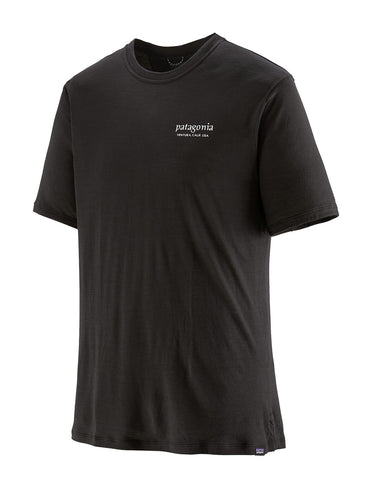 T-shirt Uomo Patagonia - M's Cap Cool Merino Blend Graphic Shirt - Nero