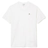 T-shirt Uomo Lacoste - T-Shirt A Girocollo In Jersey Di Cotone Pima - Bianco