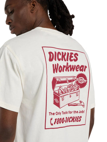 T-shirt Uomo Dickies - T-Shirt Leggera Dry Ridge - Bianco