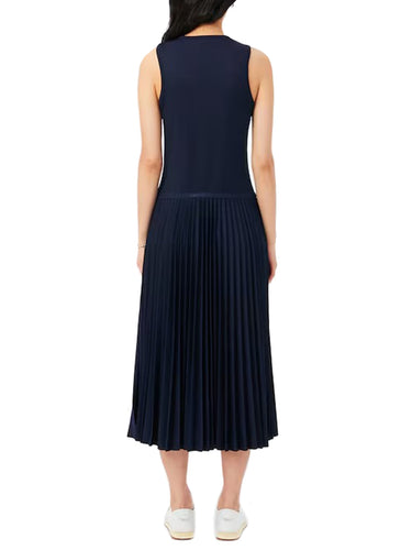 Vestiti casual Donna Lacoste - Abito Lungo Plissettato - Blu