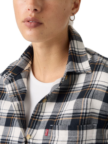 Bluse e camicie Donna Levi's - Camicia A Quadri In Flanella - Bianco