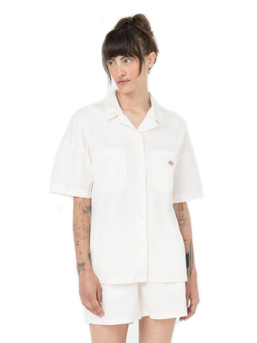 Bluse e camicie Donna Dickies - Camicia Vale A Maniche Corte - Avorio