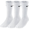 Calze Unisex Nike - Cushioned Crew 3Pp Socks - Bianco