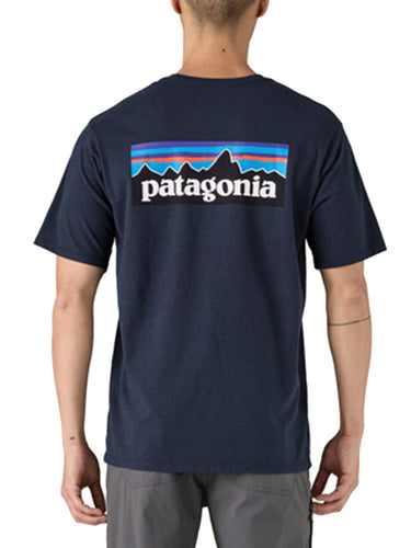 T-shirt Uomo Patagonia - Men's P-6 Logo Responsibili-Tee® - Blu