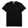 T-shirt Uomo Lacoste - T-Shirt A Girocollo In Jersey Di Cotone Pima - Nero