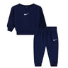 Tute a manica lunga Bambina Nike - Nike Essential Fleece Crew Set - Blu