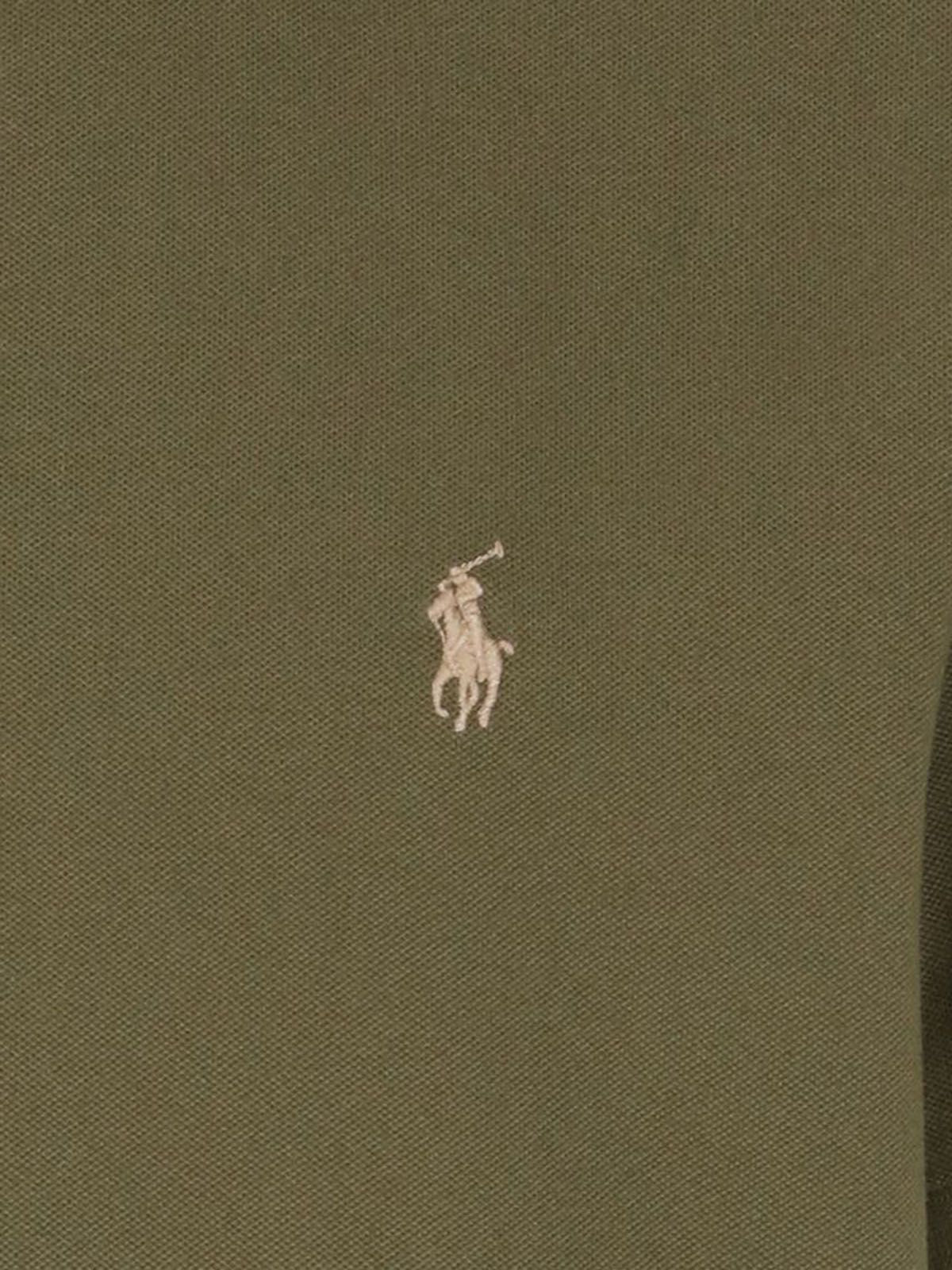 Polo Uomo Ralph Lauren - Polo In Piqué Stretch Slim-Fit - Verde