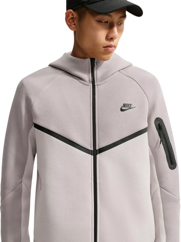 Felpe con cappuccio Uomo Nike - Felpa Con Zip Nike Tech - Avorio