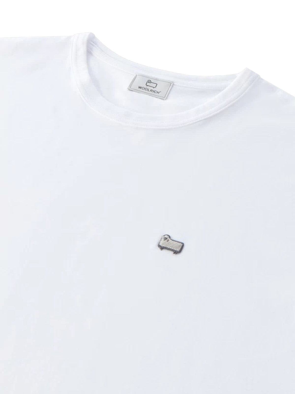 T-shirt Uomo Woolrich - T-Shirt Sheep In Puro Cotone - Bianco