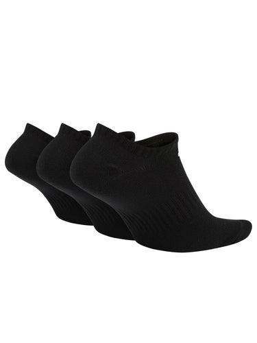 Calze Unisex Nike - Everyday Lightweight No-Show 3Pp Socks - Nero