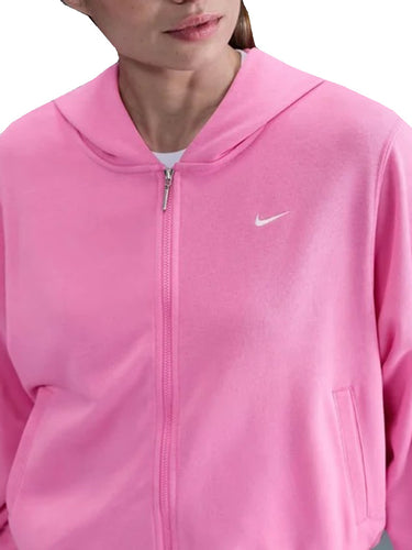 Felpe con cappuccio Donna Nike - Felpa Ampia In French Terry Full Zip Sportswear - Fucsia